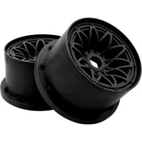 Nylon Rear Wheel Hub Rim Set Orange for 1/5 Hpi Rovan Km Baja 5B 4WD Rc Car Parts