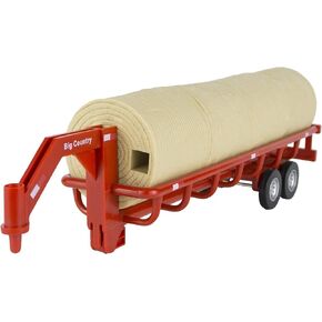 Big Country Toys Hay Trailer with Gooseneck Trailer Hitch, Fun Add-On for Farm Toys & Toy Trucks…