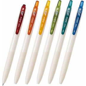 PILOT Juice Classic Color Set, Gel Ink Rollerball Pens, Fine Point 0.5mm, Assorted Colors, Pack of 6, LJU-15-6CC