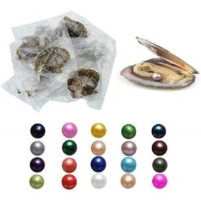 YYW 7-8mm 50 Pcs/Lot Pearls Oysters Love Wish Pearl Inside Mixed Color Pearls Beads for Jewelry Making/Birthday Gifts/Party