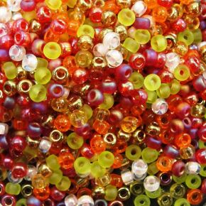 Miyuki Round Seed Beads Size 8/0 22g Tango Mix