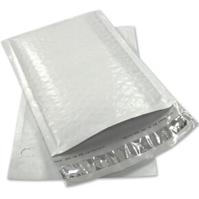 0 Poly Bubble Mailers 6X10 inches Padded Envelope Mailer Waterproof Pack of 100 , White