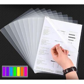 50 Pack Clear Document Folder L-type type plastic folder copy project project pocket us letture/ a4 size in therparent to to store to tore to to to to the store to to