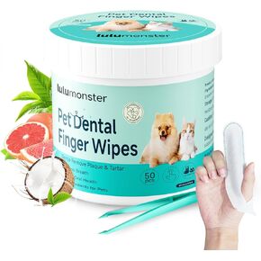 Ear Cleaner Finger Wipes for Dog & Cat [Finger Casing Design][Pet Ear Wipes with Tweezers] for Controlling Ear Infections and Ear Odor Reduce ear wax buildup Natural Ingredients Dog Ear Wipes