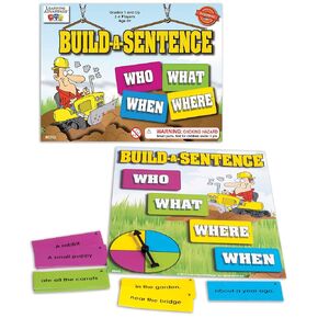 LEARNING ADVANTAGE Build-A-Sentence - Learning Games for Kids - Sentence Building and Literacy Game - Homeschool Supplies