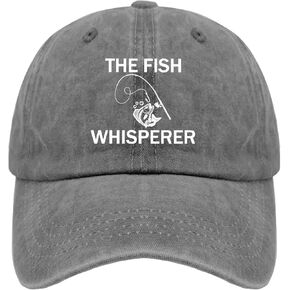 The Fish Whisperer Golf Hat Outdoor Hat Pigment Black Trucker Hats Women Gifts for Boyfriends Outdoor Cap