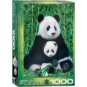 EuroGraphics Panda and Baby 1000 Piece Puzzle, Multicolor, 6000-0173