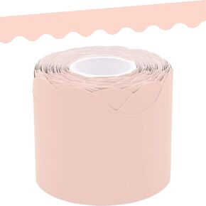Teacher Created Resources Blush Scalloped Rolled Border Trim (TCR8906)
