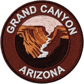 Grand Canyon National Park Arizona Patch Embroidered Iron on Patches for Clothes Backpacks Bags Jeans Jackets Size 3" ID45095