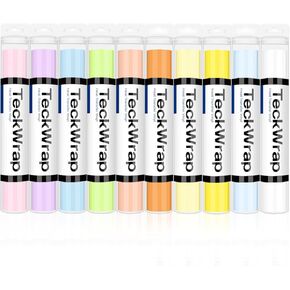 TECKWRAP Spring Pastel HTV Heat Transfer Vinyl Bundle - 10 Pack 12" x 3FT Iron on Vinyl for T-Shirts, 10 Assorted Colors HTV Vinyl for Heat Press Machine - Easy to Cut, Weed
