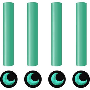 Puff Vinyl Heat Transfer Turquoise, 3D Puff Heat Transfer Vinyl Sheets Iron on, Blue Foaming Heat Transfer Puffy HTV Vinyl for Heat Press T Shirts DIY Clothes Fabric, 4 Sheets 12"X10"