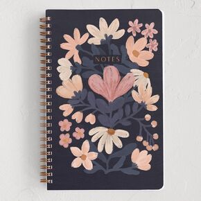 Minted Red Bow Notebook, Writing Journal for Notes & Journaling, Durable Acrylic Free Cover, Modern, Colorful & Simple Spiral Bound Journal Notebook with 80 Lined Pages, 5.5" x 8.5"