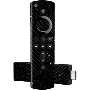 MightySkins Carbon Fiber Skin for Amazon Fire TV Stick 4K - Deep Space | Protective, Durable Textured Carbon Fiber Finish | Easy to Apply, Remove, and Change Styles | Made in The USA