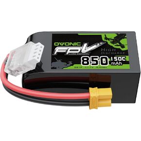 OVONIC 11.1V 150C 850mAh 3S Lipo Battery
