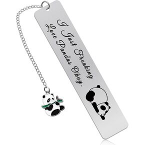 Panda Gifts Bookmark Panda Themed Gifts Birthday Gifts for Panda Lovers Panda Gift Ideas for Panda Animal Lovers Bestie Sisters Daughter Christmas Graduation Gifts Bookmark Book Lover Gift