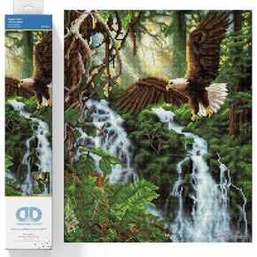 Diamond Dotz Eagles Flight Diamond Painting Kits for Adults - Diamond Art Kits a Relaxing Creative Craft Kit with Dotz Gems 20.1x16.1