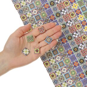150 pcs, Dollhouse Flooring, 1:12 Scale Doll House Tiles, Miniature Checkerboard Floor, REDUCIO!, 38712