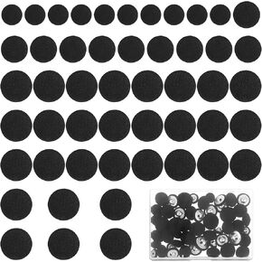 50pcs Upholstery Buttons for Tufting,Black Tuxedo Buttons,3 Sizes of Satin Buttons for Suits Gowns Blouses Tuxedo Sweaters Fabric Buttons,18 mm 7/10In,15 mm 5/8In,11.5 mm 9/20In Black Buttons