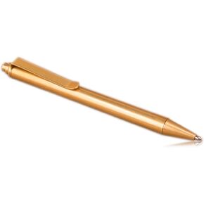Solid Brass EDC Pocket Pen Portable Delicate Signature Pen Ballpoint Pen with Clip