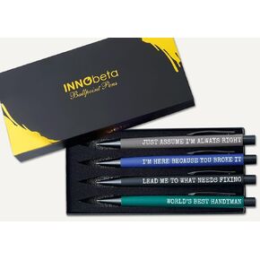 InnoBeta Handyman Gifts for Men, Ballpoint Pen Set of 4, Gift Ideas for on Birthday, Christmas, Thanksgiving Day