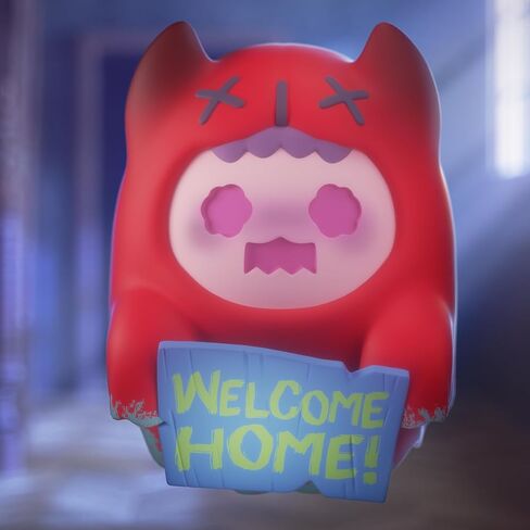 BEEMAI Ghost Bear House Series 1PC Random Design Cute Figures Desktop Ornament Collectible Toys Birthday Gifts in Saudi Arabia