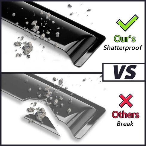 Rain Guards for 2018-2023 Subaru Crosstrek & 2017-2023 Subaru Impreza Hatchback, Tape-on Side Window Deflectors for Subaru, Window Visors for Cars, Car Accessories 4 Rain Guards ＆ 2 Car Coasters in Kuwait