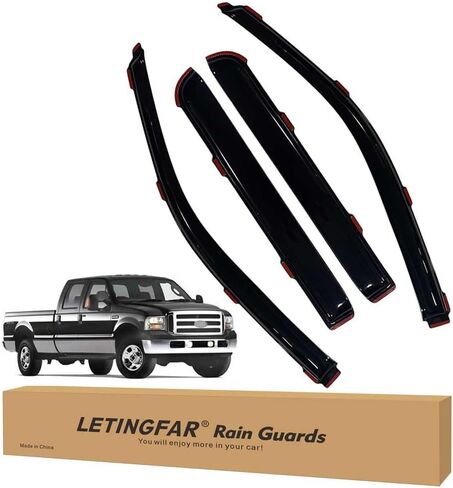 Rain Guards for 2018-2023 Subaru Crosstrek & 2017-2023 Subaru Impreza Hatchback, Tape-on Side Window Deflectors for Subaru, Window Visors for Cars, Car Accessories 4 Rain Guards ＆ 2 Car Coasters in Kuwait