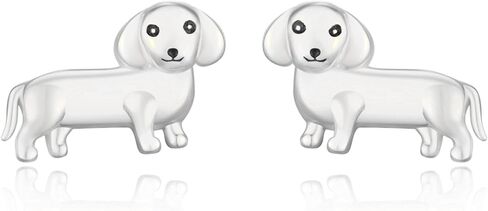 TANGPOET Corgi Dog Earrings for Women Sterling Silver Corgi Studs Earrings Puppy Jewelry for Dog Mom Pet Lovers Gifts for Birthday Christmas Valentines Mother's Day in Kuwait