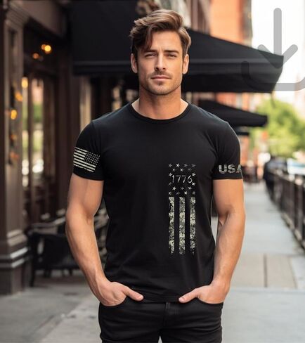 American Flag USA Patriotic Graphic Tees Shirts for Men Team USA Olympic Apparel in Saudi Arabia