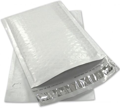 0 Poly Bubble Sailers 6 × 10 بوصات مبطنة مظروف مقاوم للماء من 100 ، أبيض in Kuwait