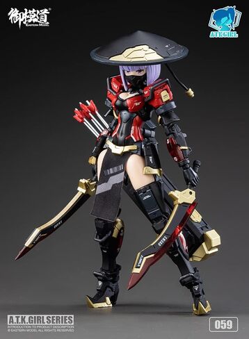 الطراز الشرقي 1/12 مقياس JW-059 Smurai Killer ATK Girl Royal Guards Mecha Gril Model Kits in Saudi Arabia