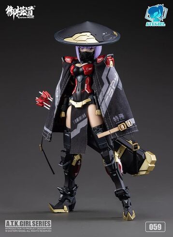 الطراز الشرقي 1/12 مقياس JW-059 Smurai Killer ATK Girl Royal Guards Mecha Gril Model Kits in Saudi Arabia