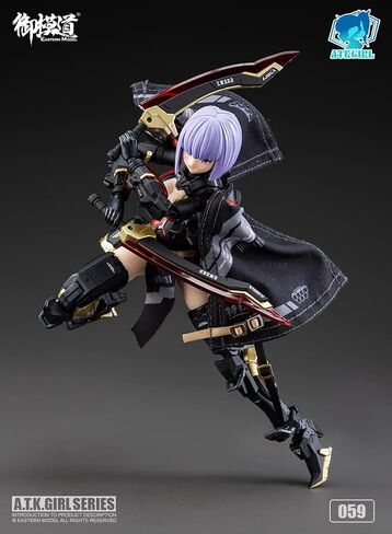 الطراز الشرقي 1/12 مقياس JW-059 Smurai Killer ATK Girl Royal Guards Mecha Gril Model Kits in Saudi Arabia