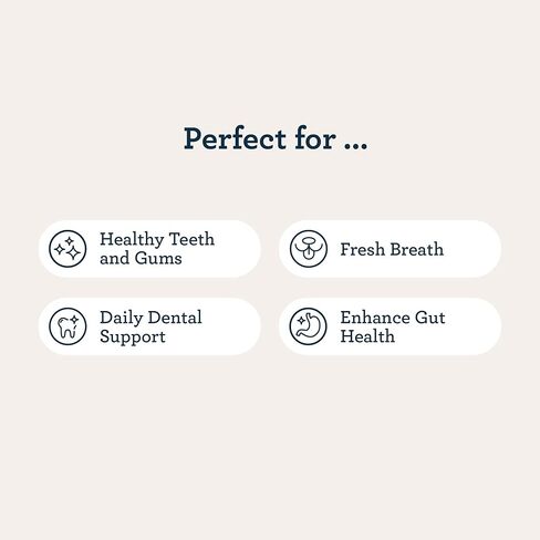 Kradle Dental Chews for Dogs - Daily Dental & Oral Health Support for Dogs - with Probiotics, Ashwagandha, Chamomile & Magnolia Bark – Fresh Breath & Clean Teeth – 75-Count Jar (75-Count Jar, 2-Pack) in Saudi Arabia