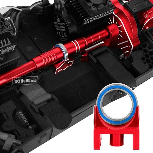 RC Center Driveshaft High Speed Support Set Upgrades Parts for 1/10 Big Rock 3S BLX & Mega550,Granite 3S BLX & Mega550,Senton 3S BLX & Mega550,1/8 Typhon 3S BLX & Mega550,Red in Saudi Arabia