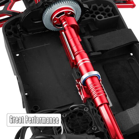RC Center Driveshaft High Speed Support Set Upgrades Parts for 1/10 Big Rock 3S BLX & Mega550,Granite 3S BLX & Mega550,Senton 3S BLX & Mega550,1/8 Typhon 3S BLX & Mega550,Red in Saudi Arabia