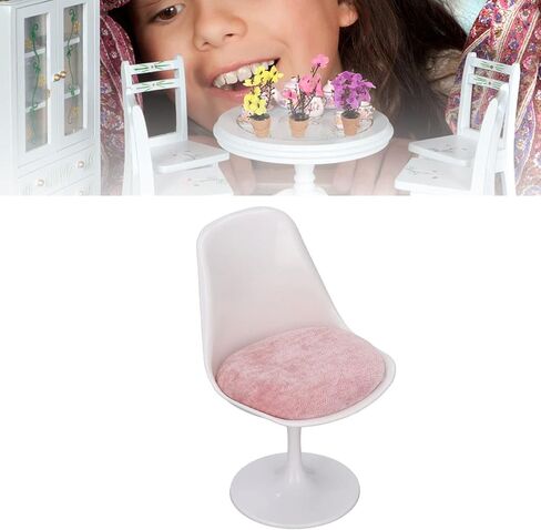 Bnineteenteam 1:6 Doll House Office Chair,Dollhouse Bar Chair for Dollhouse Accessories(Without Armrest) in Saudi Arabia
