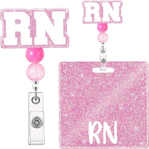 RN Budge Buddy with RN Nurse Badge Cenly Clip Clip Retractable Lursing Luster for RN Turners (RN) in Kuwait