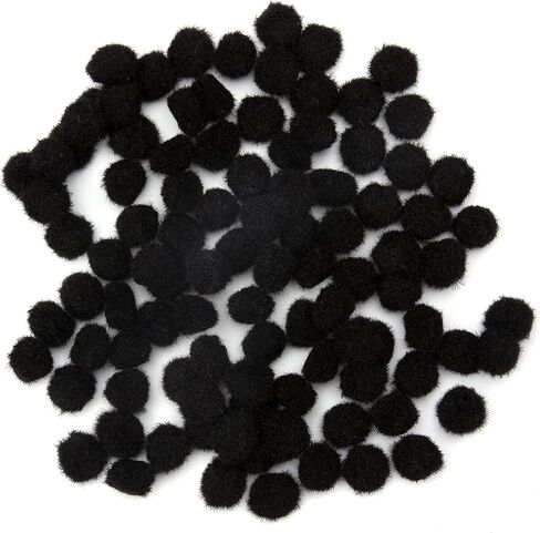 Cousin DIY Black 1/2 inch Poms, 100 Pack in Saudi Arabia