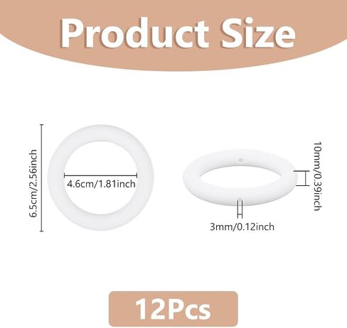 dicosmetic 12pcs حلقة حبة السيليكون حبة أسود بؤري الإطار السيليكون سيليكون قابلة للخروج o حلقات O- in Saudi Arabia