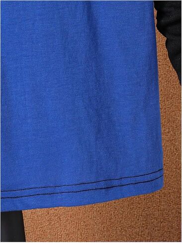 Boy's Color Block Long Sleeve T Shirt Crew Neck Casual Fall Tee Tops Pullovers in Saudi Arabia