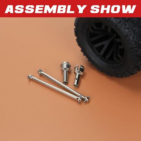 RCAWD Dogbone 91mm & Wheel Axle Rear for ARRMA 6S 1/7 Infraction Felony & Limitless Roller, 1/8 Typhon 6S &Roller Upgrades Parts, Drive Shaft Hop Ups for#ARAC4031,#AR310456, #ARAC9411#AR310431 Silver in Saudi Arabia
