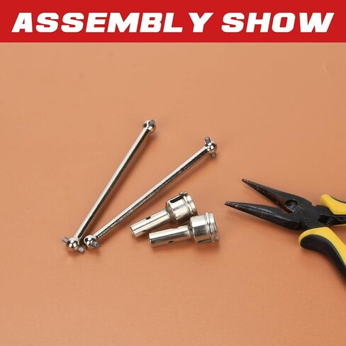 RCAWD Dogbone 91mm & Wheel Axle Rear for ARRMA 6S 1/7 Infraction Felony & Limitless Roller, 1/8 Typhon 6S &Roller Upgrades Parts, Drive Shaft Hop Ups for#ARAC4031,#AR310456, #ARAC9411#AR310431 Silver in Saudi Arabia