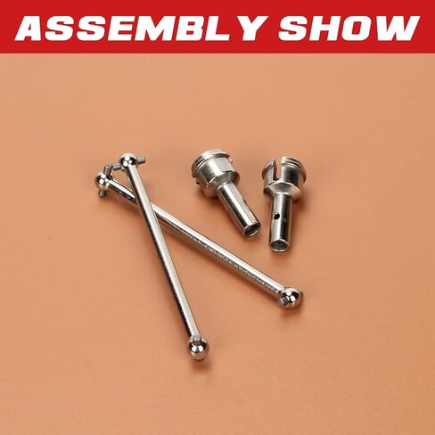 RCAWD Dogbone 91mm & Wheel Axle Rear for ARRMA 6S 1/7 Infraction Felony & Limitless Roller, 1/8 Typhon 6S &Roller Upgrades Parts, Drive Shaft Hop Ups for#ARAC4031,#AR310456, #ARAC9411#AR310431 Silver in Saudi Arabia