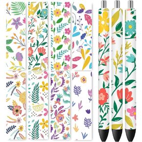 UV DTF Pen Wraps, 40 Sheets UV DTF Pen Transfer Stickers Preppy UV DFT Decals Waterproof Uvdtf Pen Wraps
