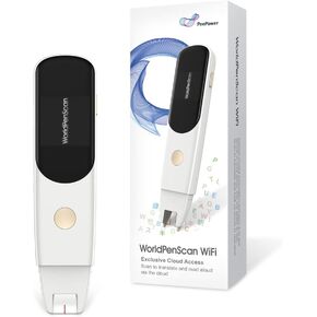 PenPower WorldPenScan Go | OCR Reading Pen | Text to Speech for Dyslexia| Pen Scanner for Data Input | Pen Translator | Wireless Standalone | LCD Touchscreen | Wi-Fi Connection