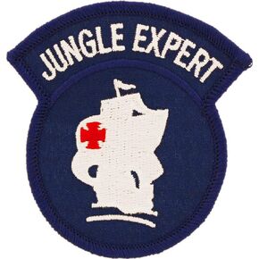 United States Army Jungle Expert Patch, Full Color, with Iron-On Adhesive