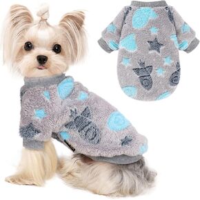 Dog Sweatshirt Turtleneck Dog Sweater with Leash Hole, Winter Dog Clothes for Small Dogs Boy Girl, Pet Pullover Coat, Cat Apparel Puppy Clothing, Medium, Gray