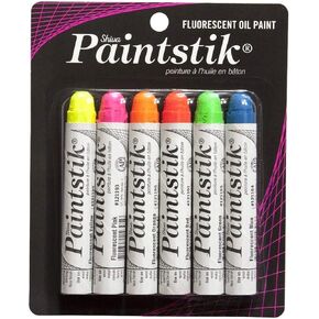 Jack Richeson Flourescent Paintstiks Set of 6 Shiva Series, 6 Count (Pack of 1)