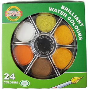 Koh-I-Noor Watercolor Wheel Stack Pack set of 24 (Anilinky Brilliant 24 colors)